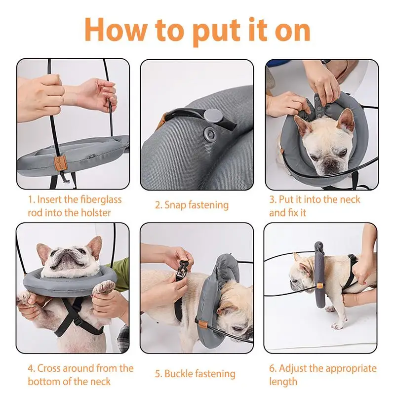 1pc Pet Harness Guiding Device Blind Dog Harness Adjustable For A Custom Fit Protective Pet Anti Collision Ring 2024 Pet Supply