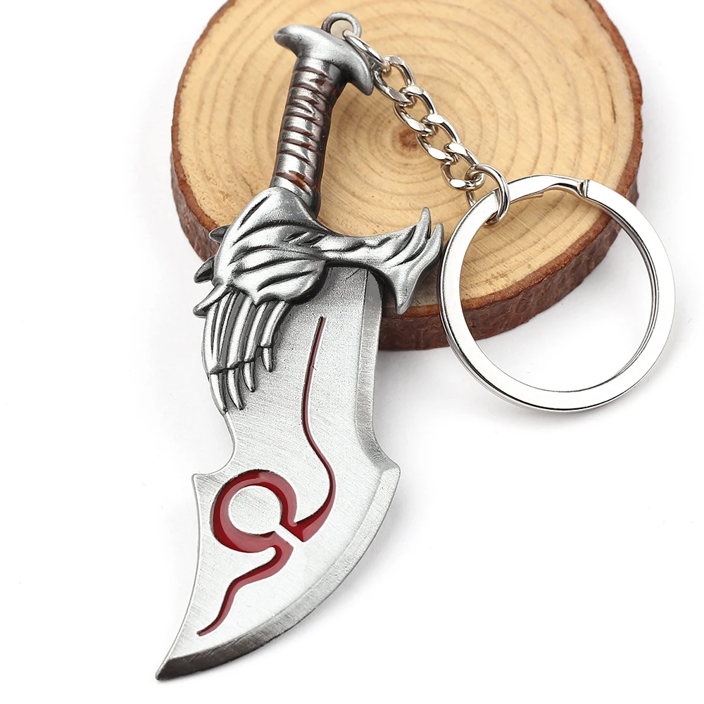God of War 4 Kratos Sword Keychain Pendant Keyring Jewelry Men And Women Car key chain Accessories view 5