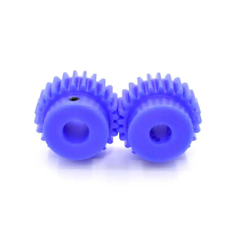Process Hole 4/6/8/10/12/14/15/16mm Mod 1 15T-40T Blue Nylon Spur Gear 1M Plastic Mechanical Transmission Motor Pinion Gear