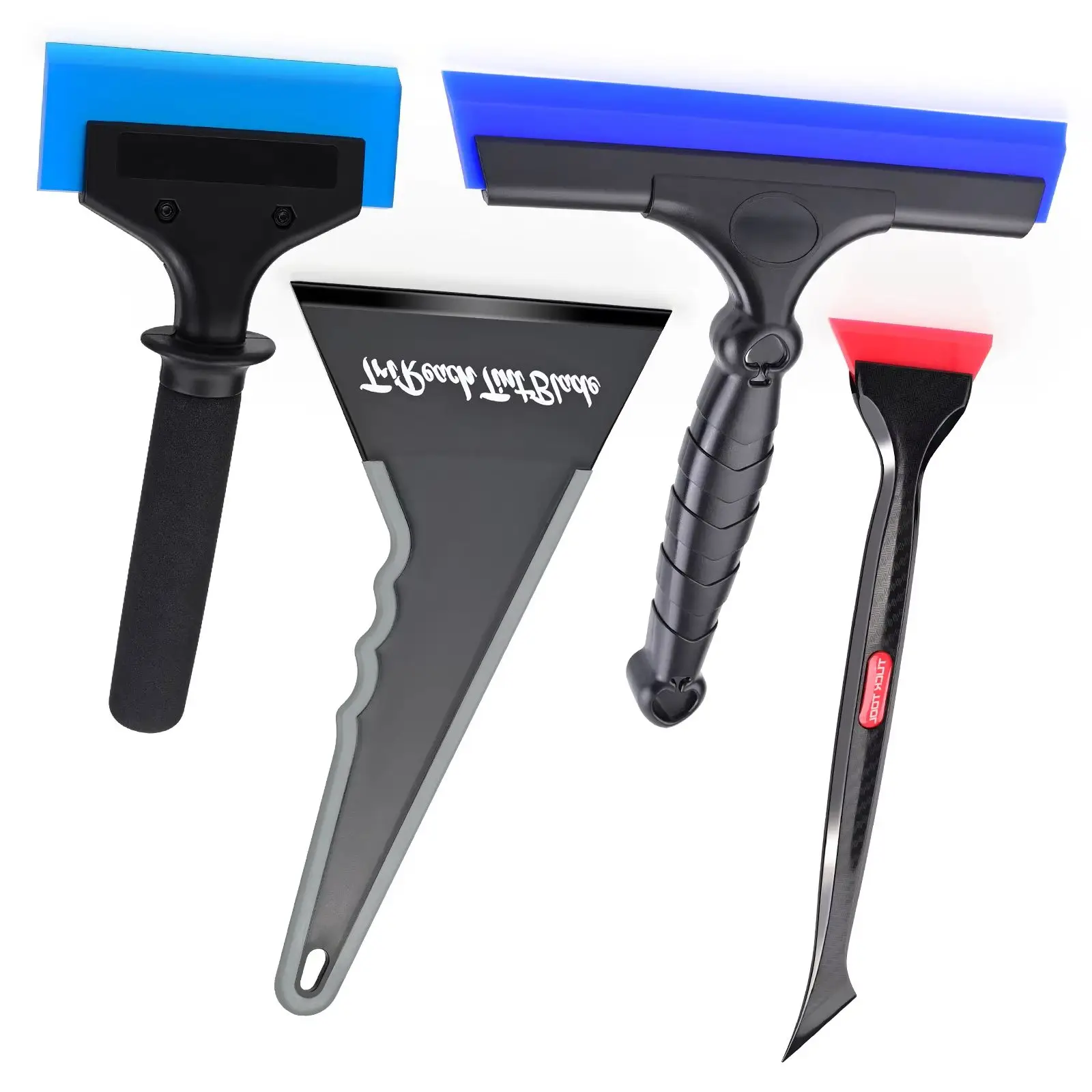 EHDIS Car Window Squeegee Set Vinyl Film Applicator Rubber Blade Quarter Corner Scraper Rear Glass Cleaning Detail Tint Tool Kit