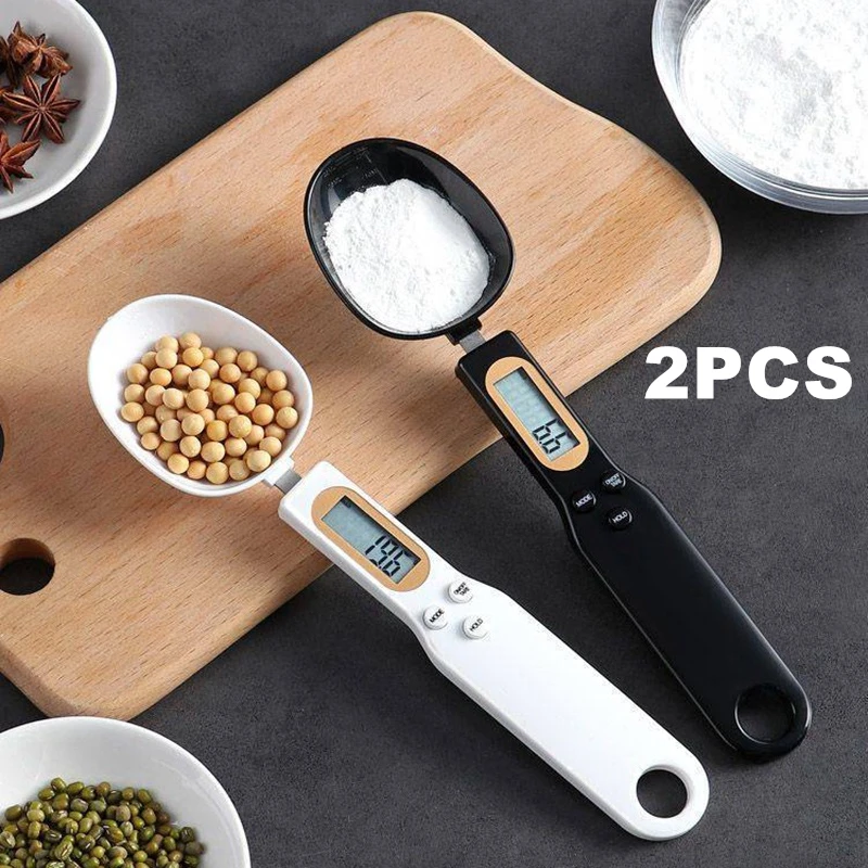 *Mini Spoon Scale Digital Kitchen Scale Electronic LCD Food Scale 0.1-500g Cooking Flour Milk Coffee Powder Weight Measure Spoon