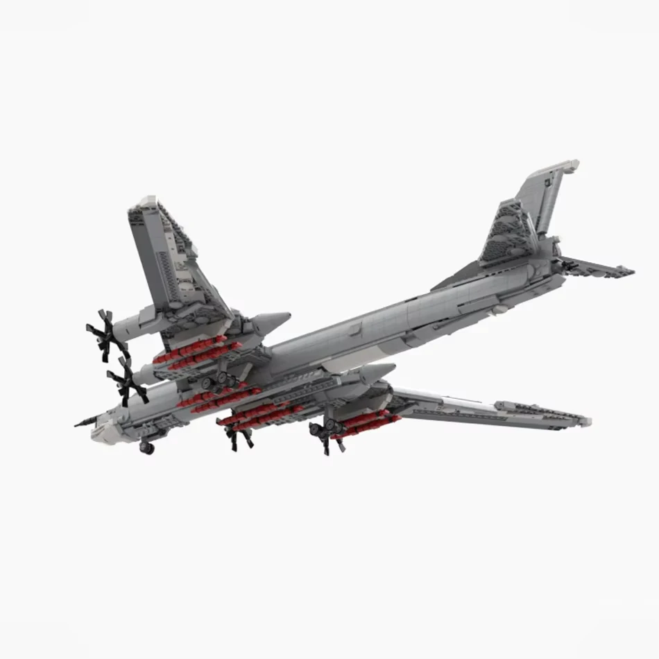 2437 piezas MOC Tupolev TU-95 oso avión de combate modelo DIY montaje juguete de bloques de construcción regalo de cumpleaños para niños