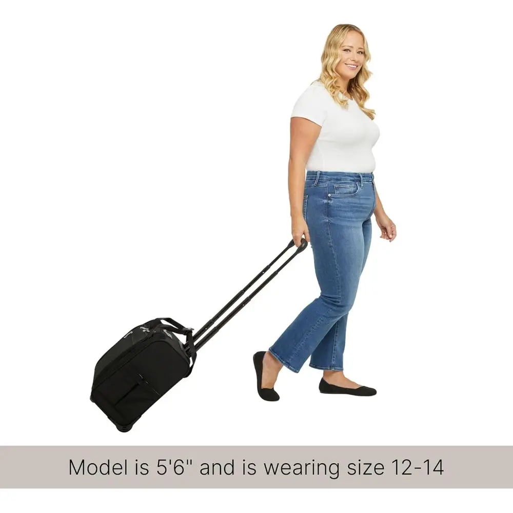 コンパクトな2輪式ローリングアンダーシートキャリーオンバッグ - 軽量週末旅行用荷物