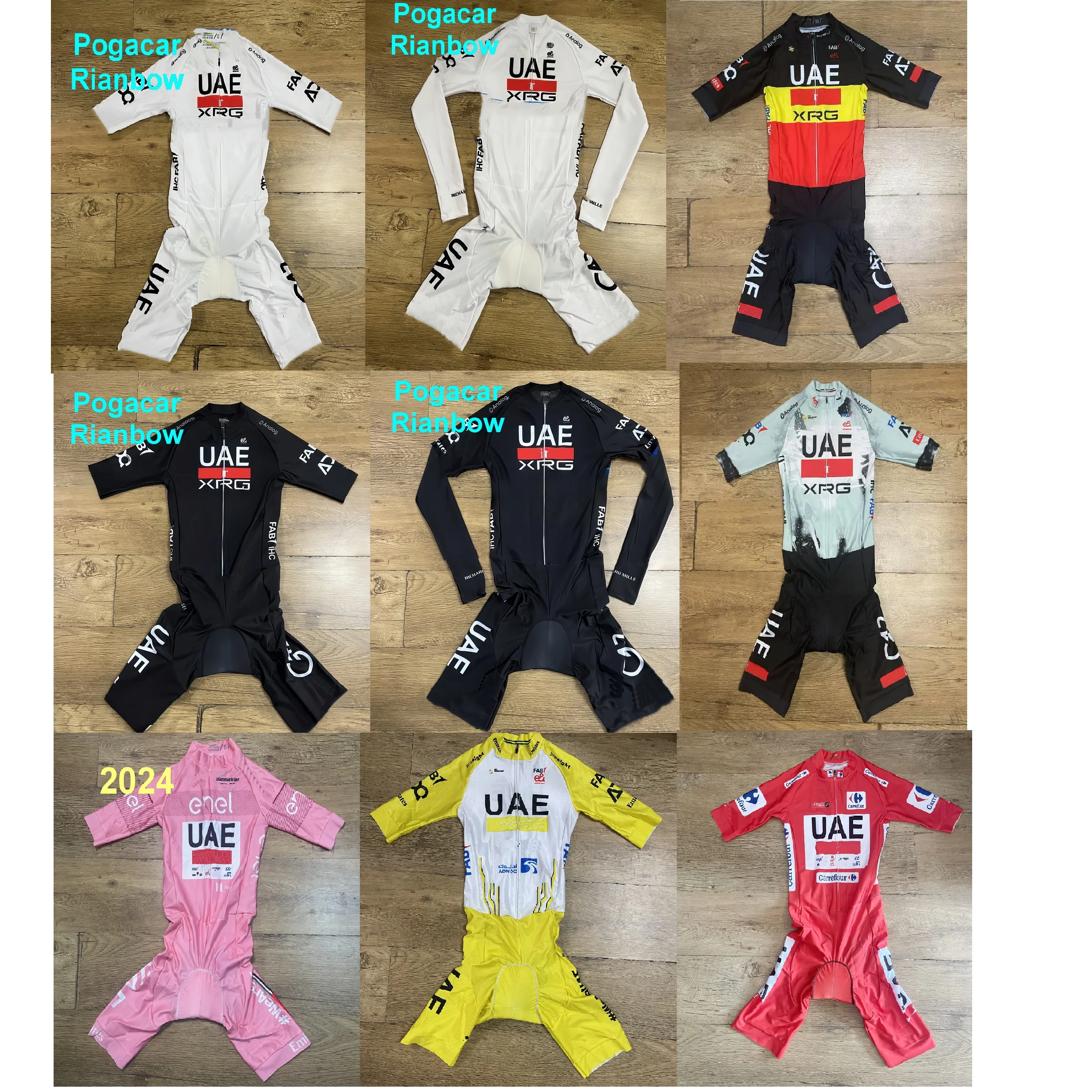 

LASER CUT Skinsuit 2025 UAE XRG BELGIUM CHAMPION Bodysuit SHORT Cycling Jersey Bike Bicycle Clothing With 7 Hours Pad