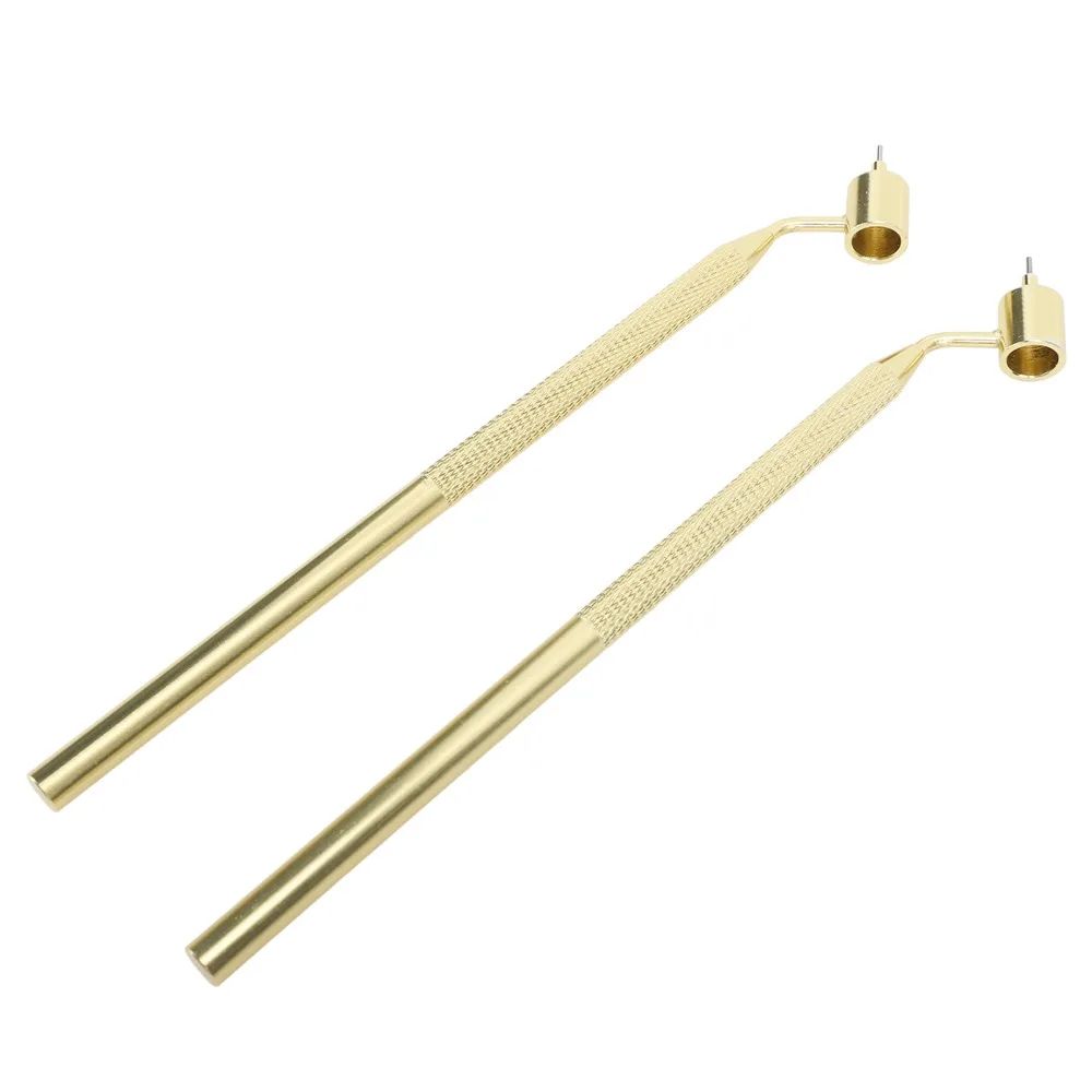 2PCS 0.5mm+0.7mm Fluid Writer Paint Applicator Pen Aluminum Handle Anti-Skid Fluid Writer Touch Up Paint Applicator Pen