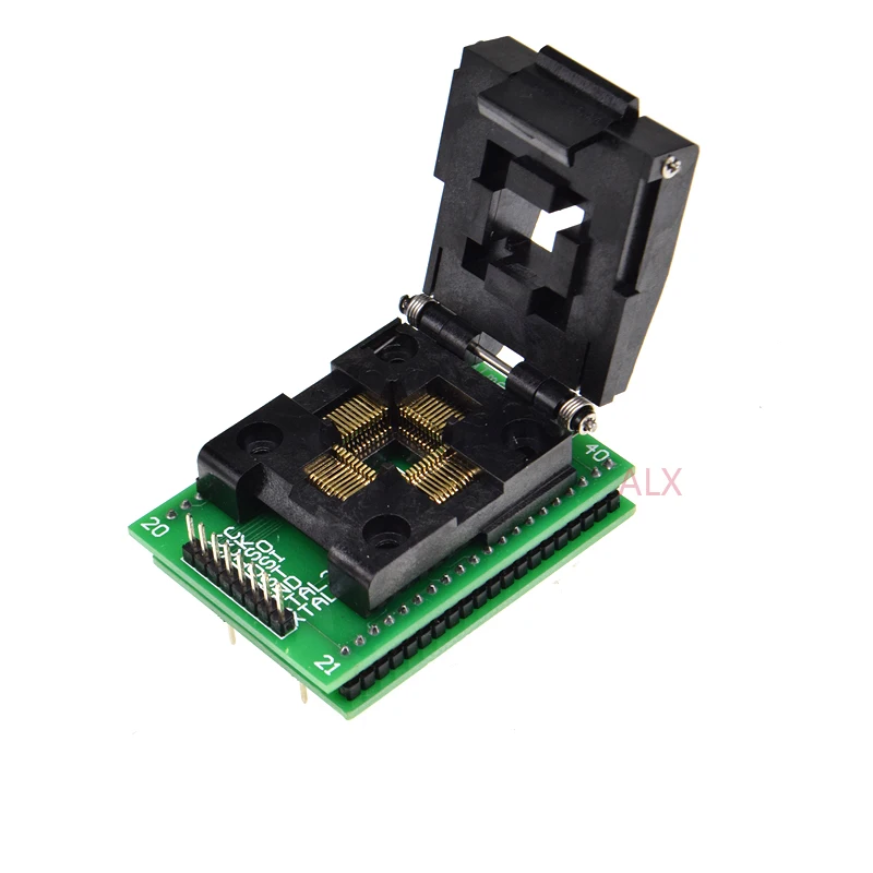 QFP44 LQFP44 TQFP44 to DIP40 adapter IC CHIP test burn Block ATMEGA16A-AU ATMEGA32a-AU ATMEGA16 lqfp AVR socket programmer