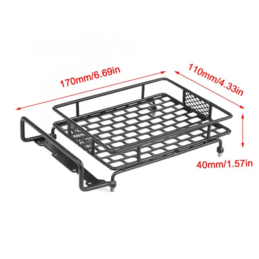 3 Size Metal Luggage Carrier Roof Rack for Axial SCX10 Traxxas TRX4 RC4WD D90 Tamiya CC01 1/10 RC Crawler Car Upgrade Parts