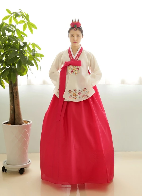 South Korea Imported Fabric / Court Tang Suit Hanbok / Wedding Hanbok / Big Long-term Spot Hanbok