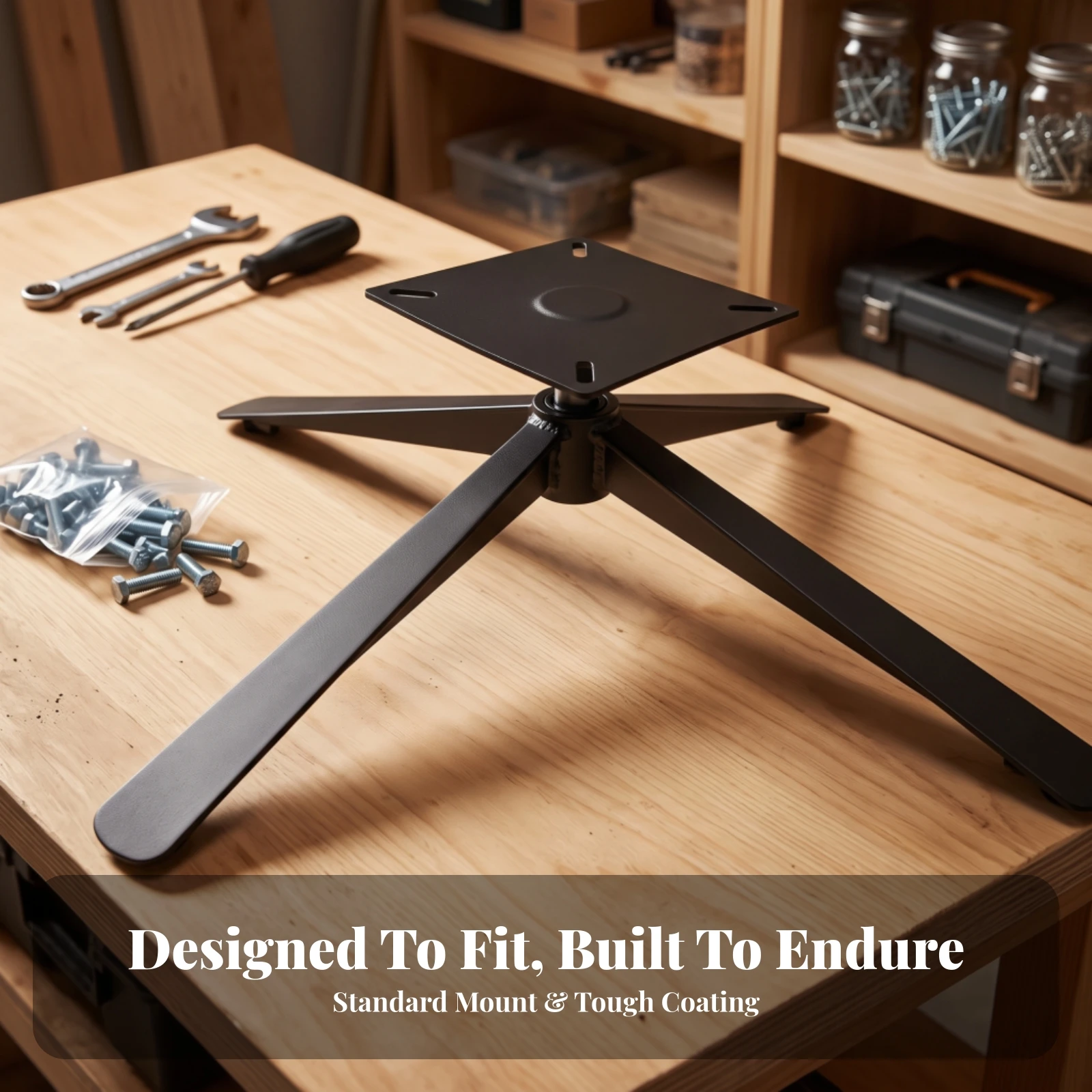 Chair Parts Heavy Duty Swivel Chair Base Swivel Base with Star Structure Compact for Furniture Projects