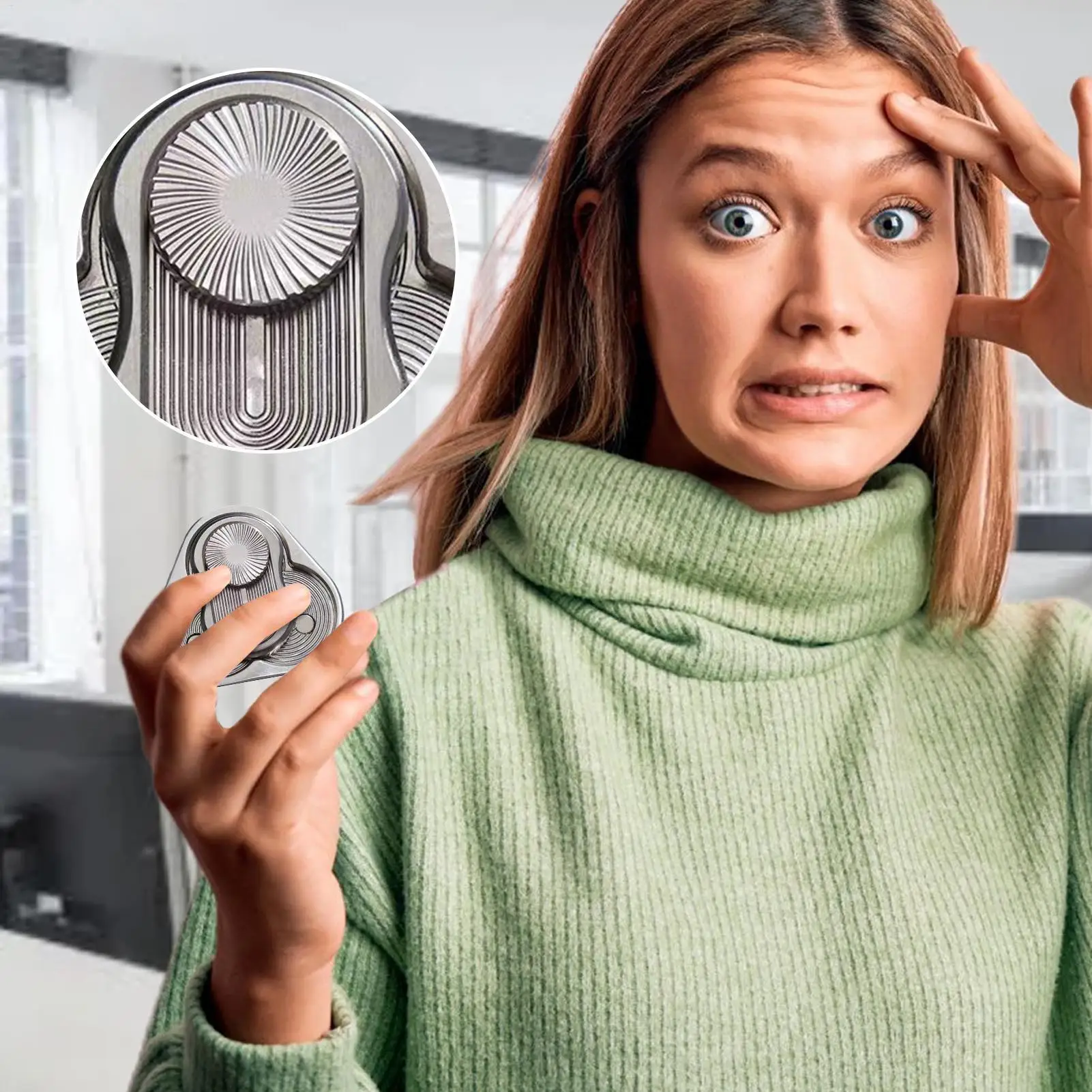 

Слайдер-непоседа для взрослых, металлическая игрушка-непоседа для взрослых, сенсорная треугольная игрушка, расслабляющая игра для взрослых, комнаты ожидания, классная комната