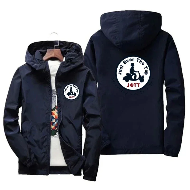 spring and autumn fashion high quality windproof waterproof windbreaker zipper hooded new JOTT printed casual jacket