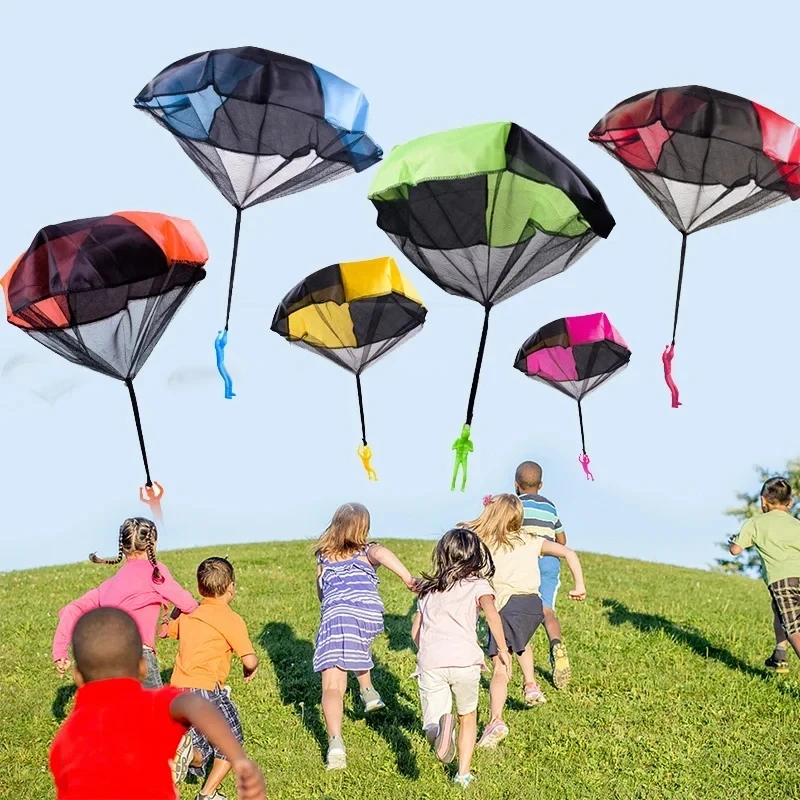 Hand Throw Soldier Parachute Kids Sport Toys Mini Soldier Parachute Fun Game Decompression Sports Educational Toys For Children