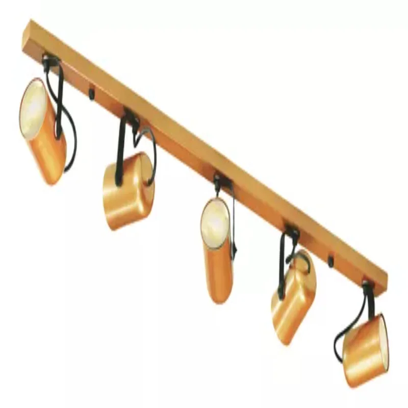 Ceiling Rail Luminaire 5 Spots Directional Golden 1275 Ceiling Lights Luminaires