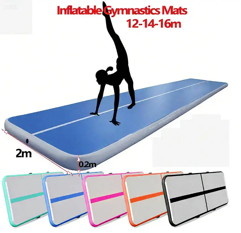 

Большой размер надувной гимнастический коврик для воздушной дорожки 20 см тренировочный художественный фитнес-початковщик напольный воздушный коврик для батута коврики для спортзала