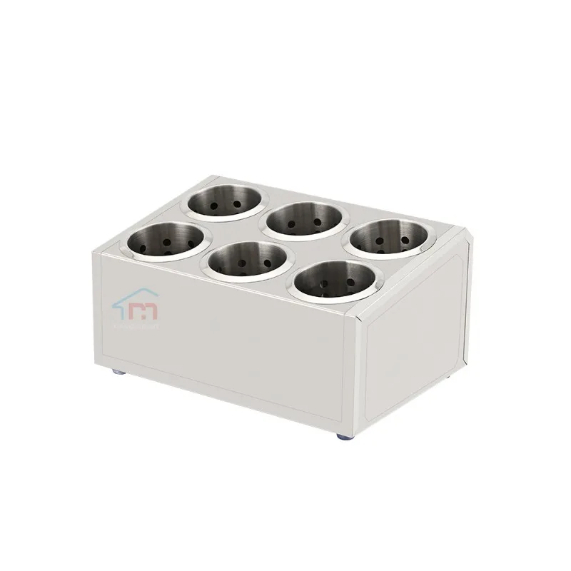 Stainless steel knife and fork box, restaurant tableware storage, drain cartridge, knife and fork cartridge, square chopstick ca