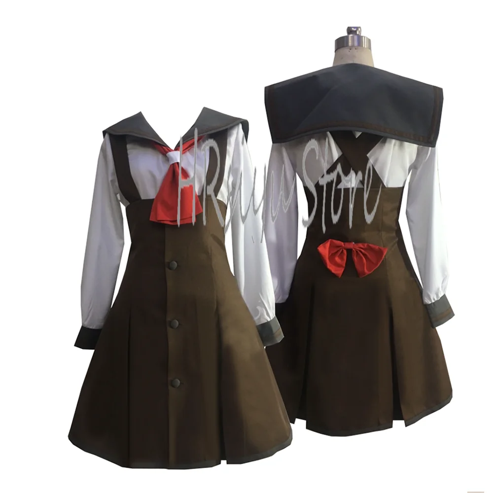 Anime Cosplay Nadeko Sengoku Costumes Halloween school Uniforms For Women dress customized