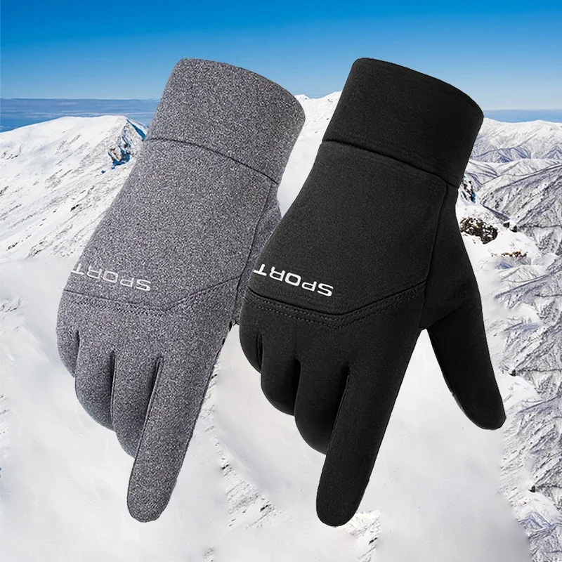 Winter Outdoor Touchscreen Handschuhe Männer Mode Wasserdichte Warme Vollfinger Handschuhe für Radfahren Sport Skifahren