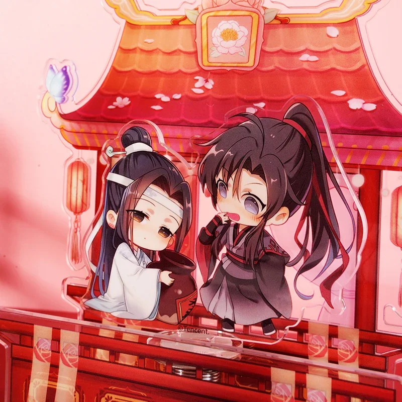 Official Anime Mo Dao Zu Shi Lan Wangji Wei Wuxian BL Drunkenness Spring Shake Fighter Acrylic Stand Display MDZS Gift