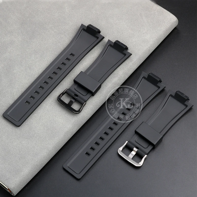 New Silicone Watchband For Casio GM110 GM-110 Strap G-SHOCK GM-110GB Waterproof Soft Rubber Watch Band 16mm Black Steel Bracele