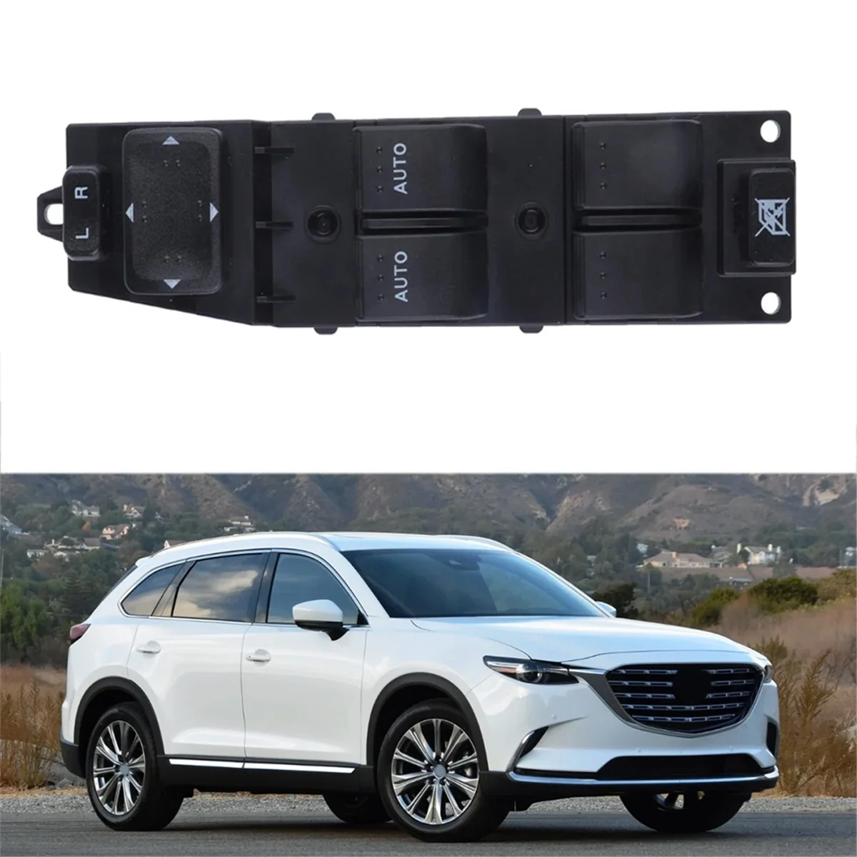 N32R_TD11-66-350A TD1166350A Electric Power Window Switch for Mazda CX-9 2011-2015 DWS864 1S15705 - Image 3