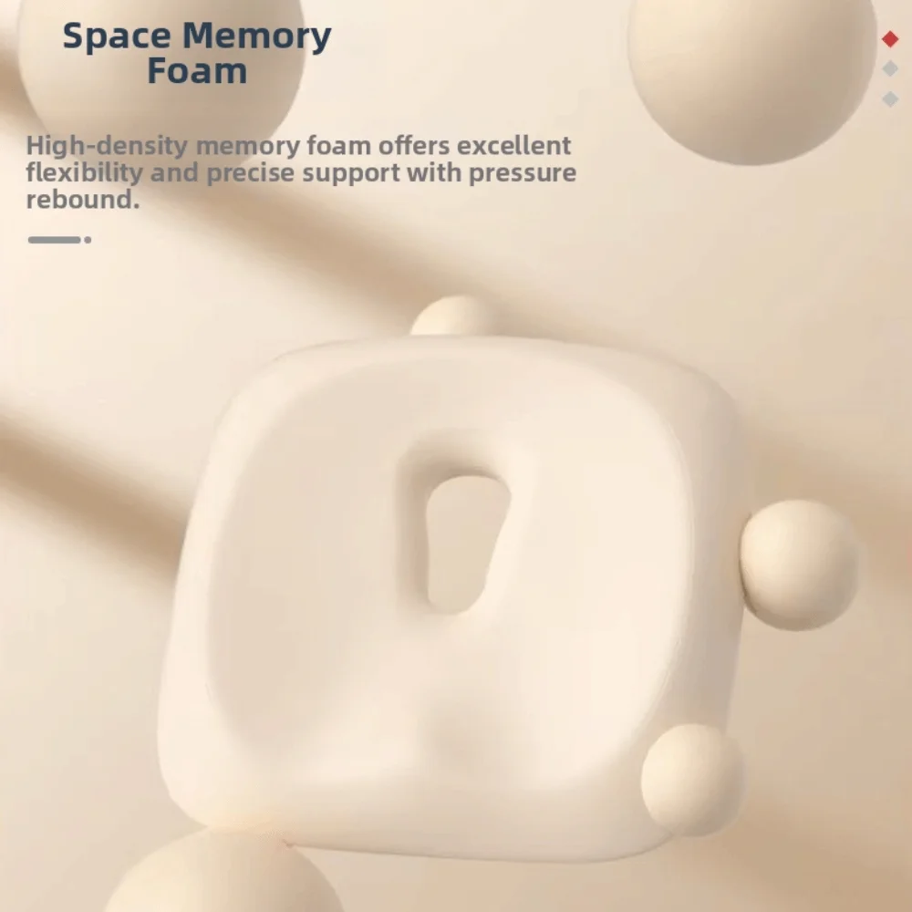 Ergonomic Design Memory Foam Cushion Breathable Butt Pain Relief Posture Support Cushion Non-Slip Bottom Office Seat Pad