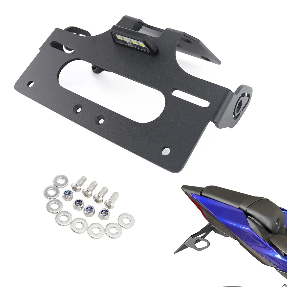 

Motorcycle Accessories Rear Tail Tidy Fender Eliminator Kit Fit For YAMAHA YZF R15 R150 2008-2024 License Plate Holder Bracket