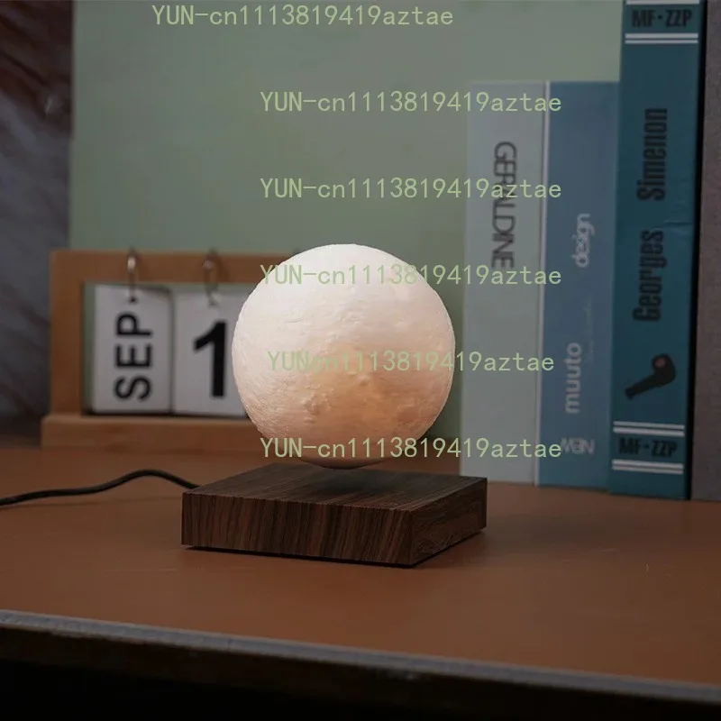 3D Painting Magnetic Levitating Moon Lamp Floating Moon Decor Office Home Christmas Creative Gift Accessories