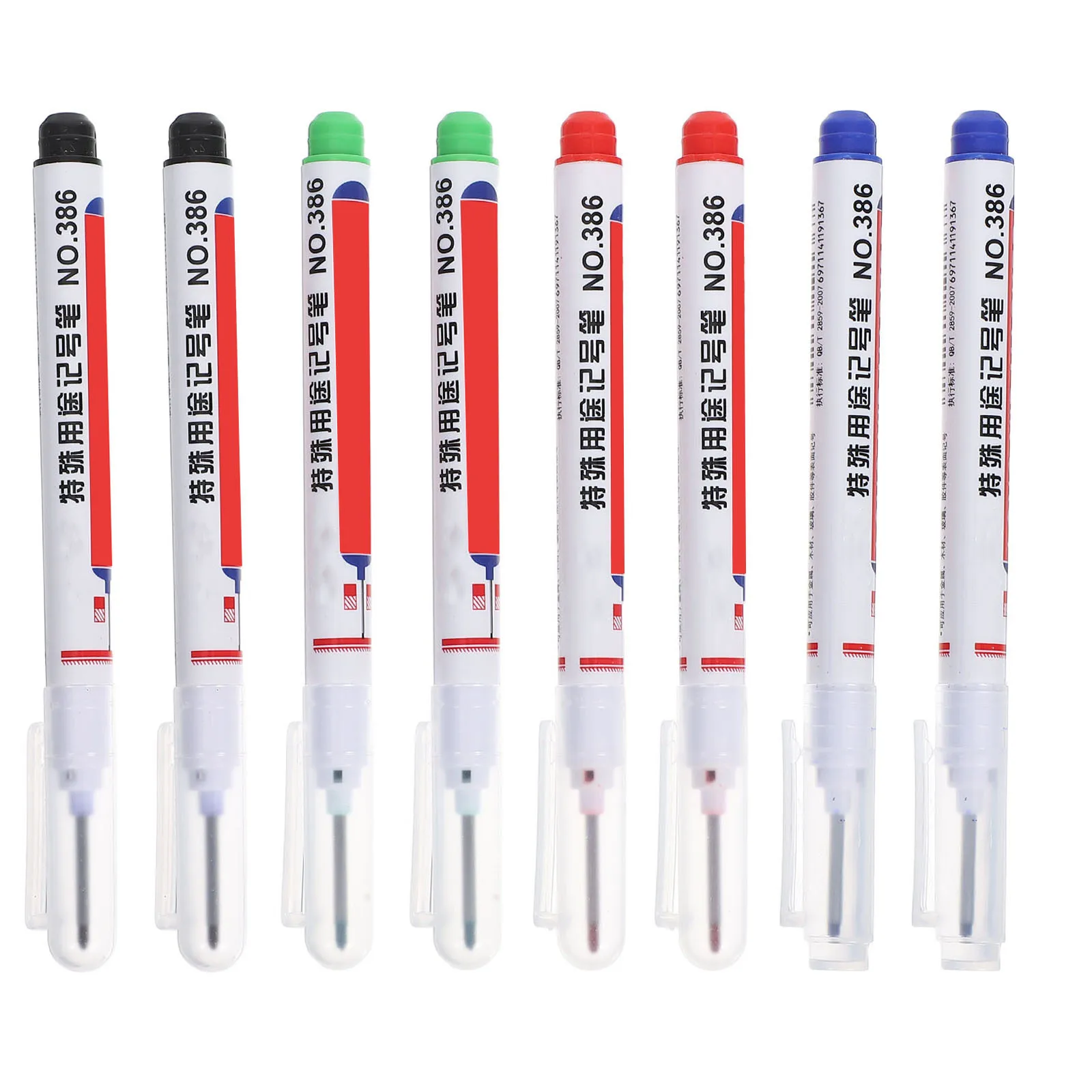 

8Pcs Industrial Deep Hole Marking Pens Long-Lasting Oil-Based Waterproof Durable for Wood Tile Identification Pens