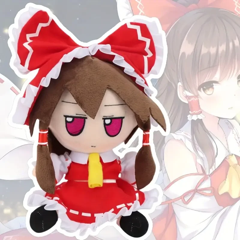 20cm adorável pelúcia em estoque fumo × fumo touhou projeto reimu boneca de pelúcia presente kawaii criança aniversário presentes natal decoração casa coletor