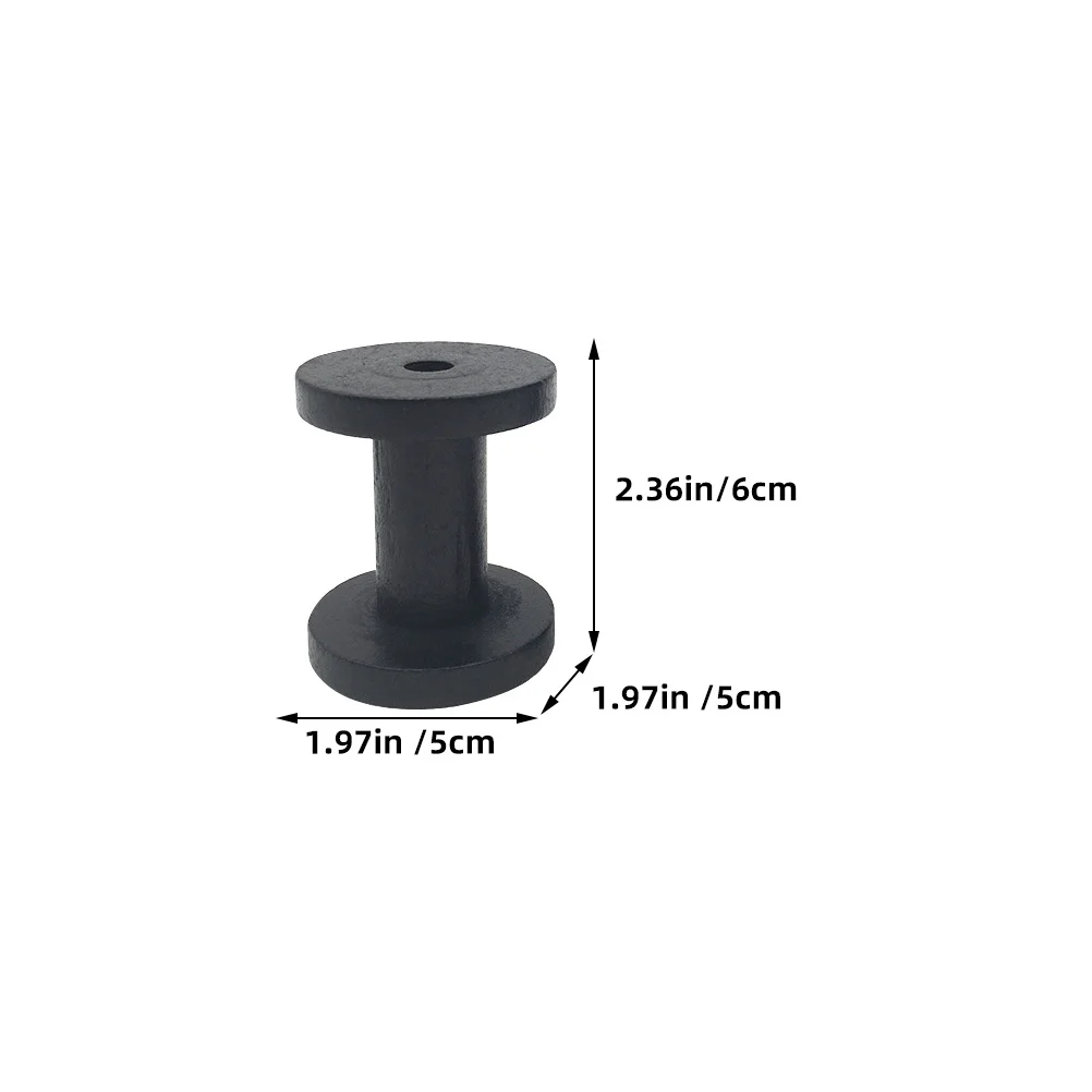 2 قطعة حامل غزل الخشب الصلب الحياكة التطريز الخياطة مكبات الموضوع العملي لف البكر كفاءة النسيج المنظم #3