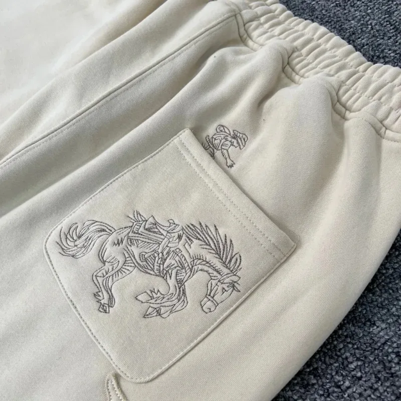 

Американские универсальные брюки для фитнеса на открытом воздухе, повседневные брюки с вышивкой, зимние популярные спортивные штаны Derschutze