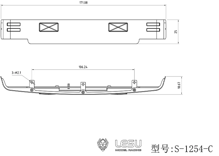 RC 1/14 CAB Sonnenblenden-Beleuchtungsset für Tamiya Hydraulikbagger, Lader, Muldenkipper, SCANIA, MAN, VOLVO Anhänger, Kipper, DIY-Teil – Detail 6