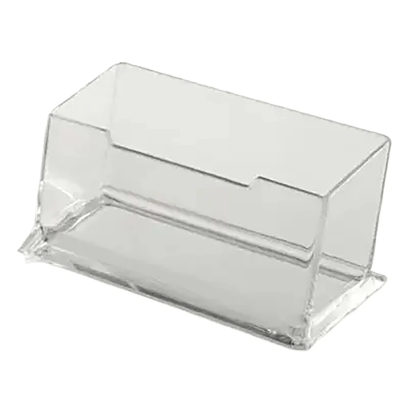 1 PCS Clear Acrylic Plastic Desktop Business Card Holders Display Stands Card Case Box School Kantoorbenodigdheden