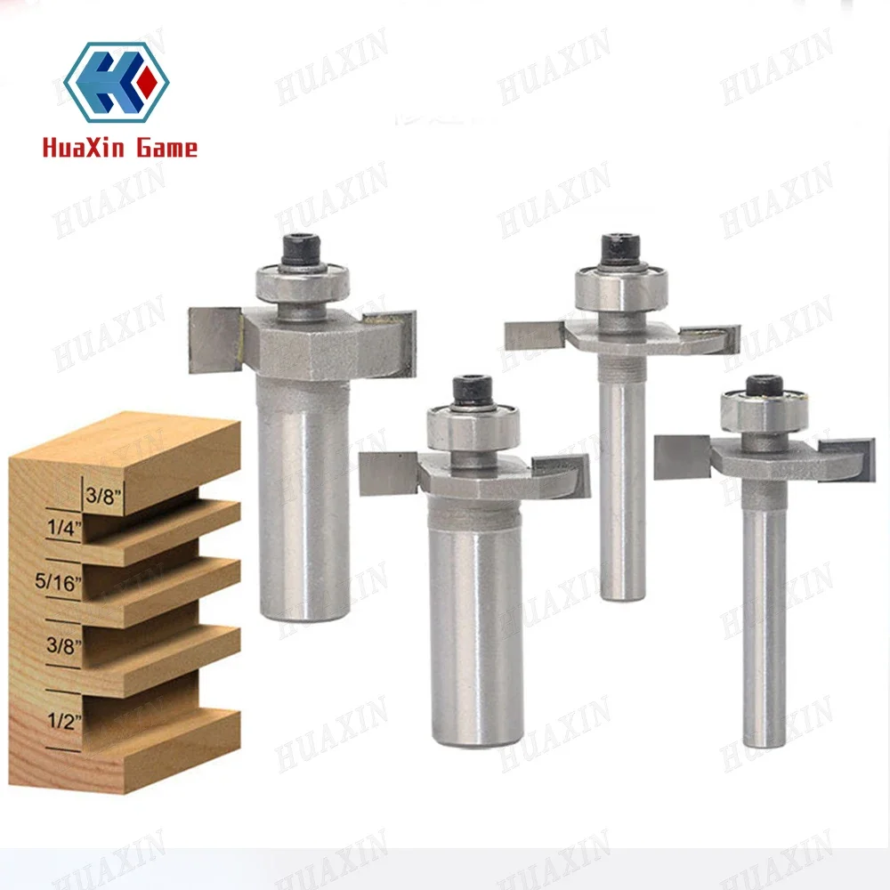 3.17 / 2.38 MM Milling Cutter Router Bit Use for Wood board slotting install fixed T molding