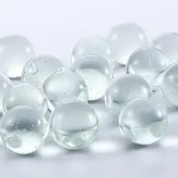 20pcs/pack 10mm 14mm 16mm Glass Balls Transparent Solid Marble for Slingshot Shooting & Marble Track & Traditional Marbles Games