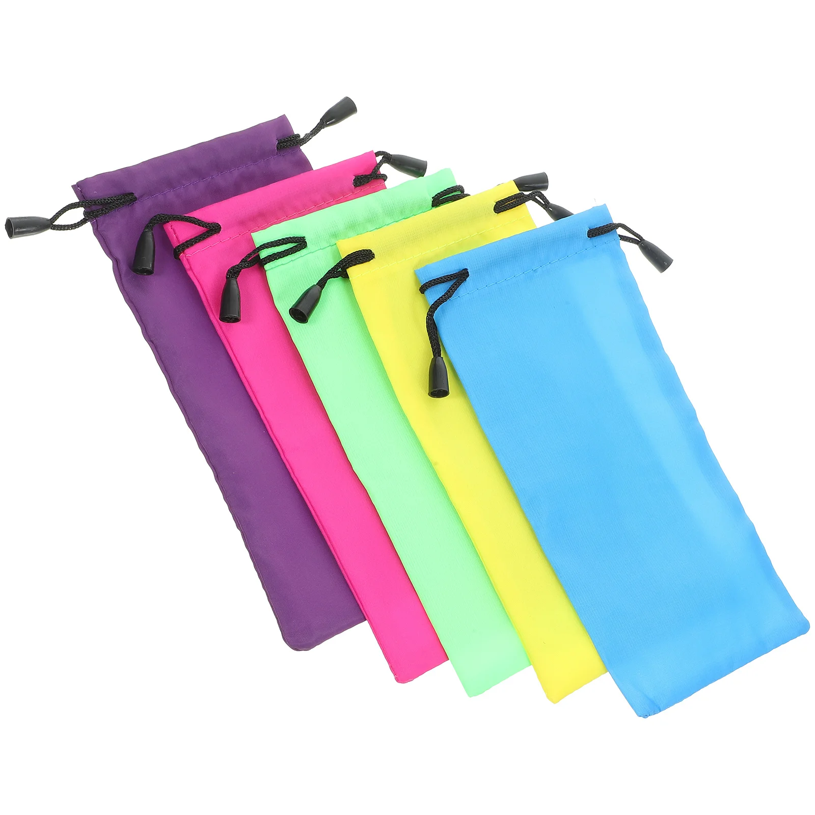 

20Pcs Colored Eyeglasses Pouches Wear Resistant Sunglasses Storage Bags Portable Organizer for Small Gadgets Jewelry