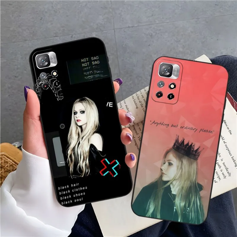 Singer Avril Lavigne Phone Case For Xiaomi 13 Poco M4 M3 F3 X4 X4 GT 11 9T 9 12 11T 9SE 11i Pro Ultra Note10 Lite Back Cover