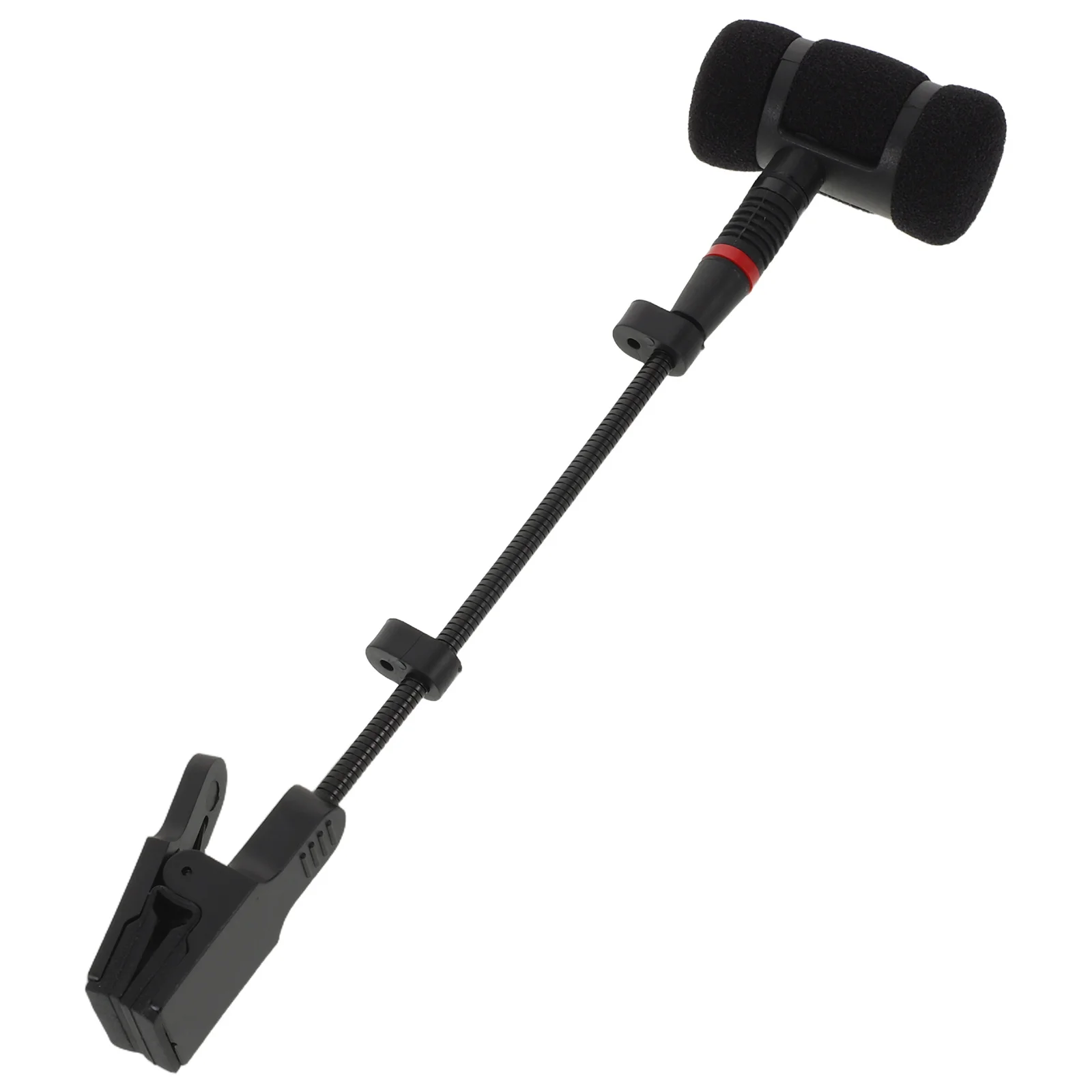 

Saxophone Microphone Clip Wireless Adjustable Mic Holder Clamp Instrument Clip-on Mount for Performance Brass Woodwind Stage Use