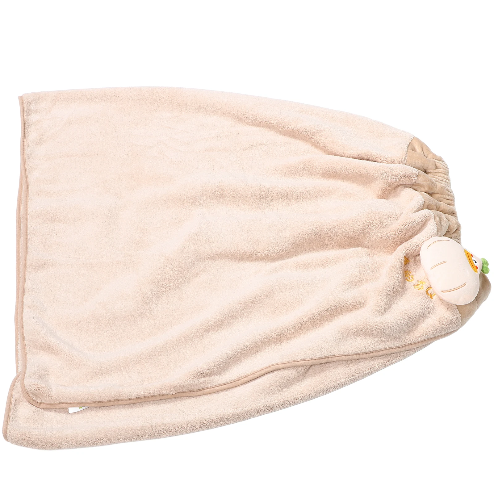 

Coral Fleece Bath Towel Wrap Comfortable Cute Design Button Closure Colorfast Spa Shower Women Absorbent Bathrobe