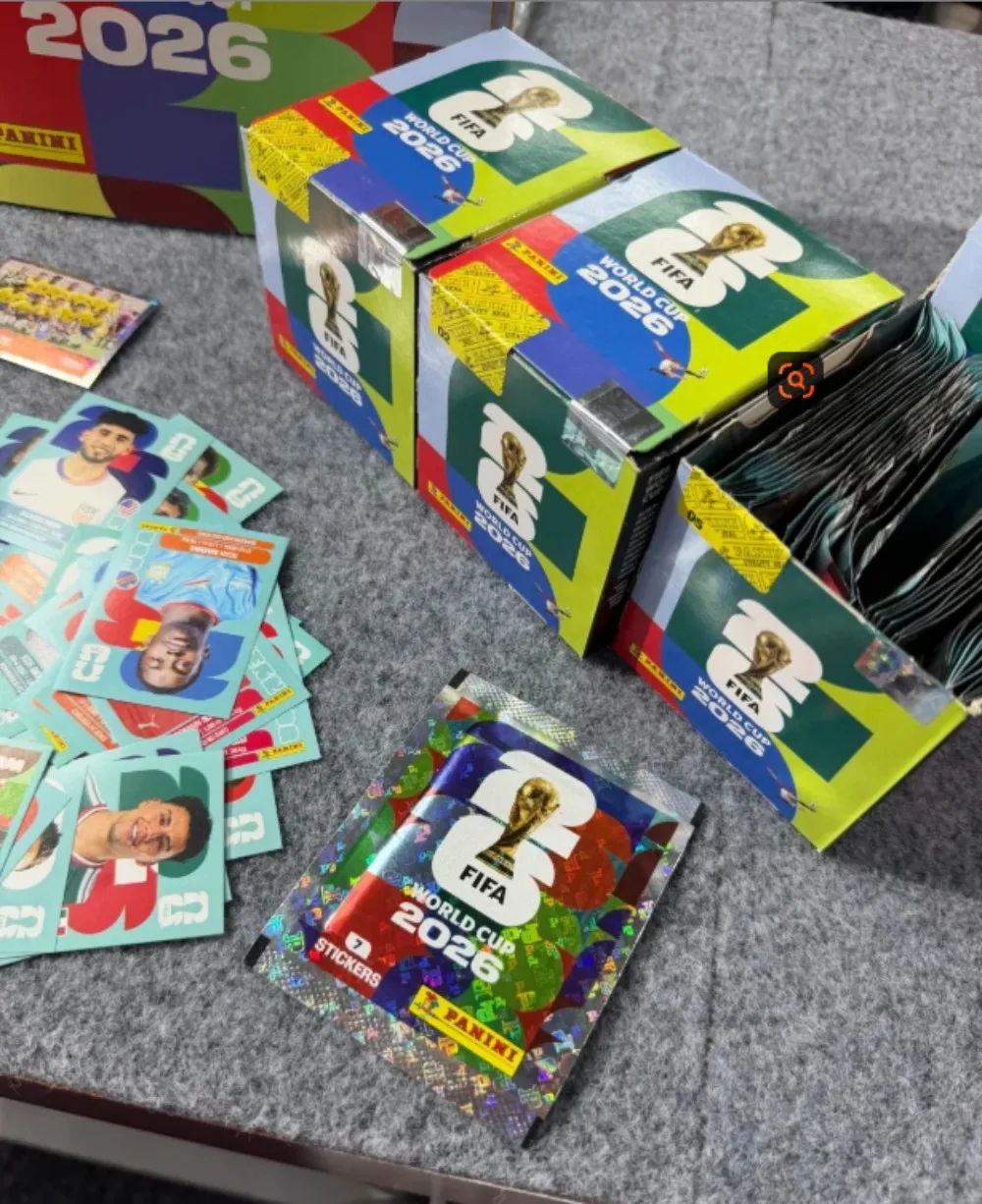 Panini 2026 FIFA World Cup Sticker Box 50 Packs Estimated 350 Soccer Player Blind Stickers Collectible Peripherals view 5