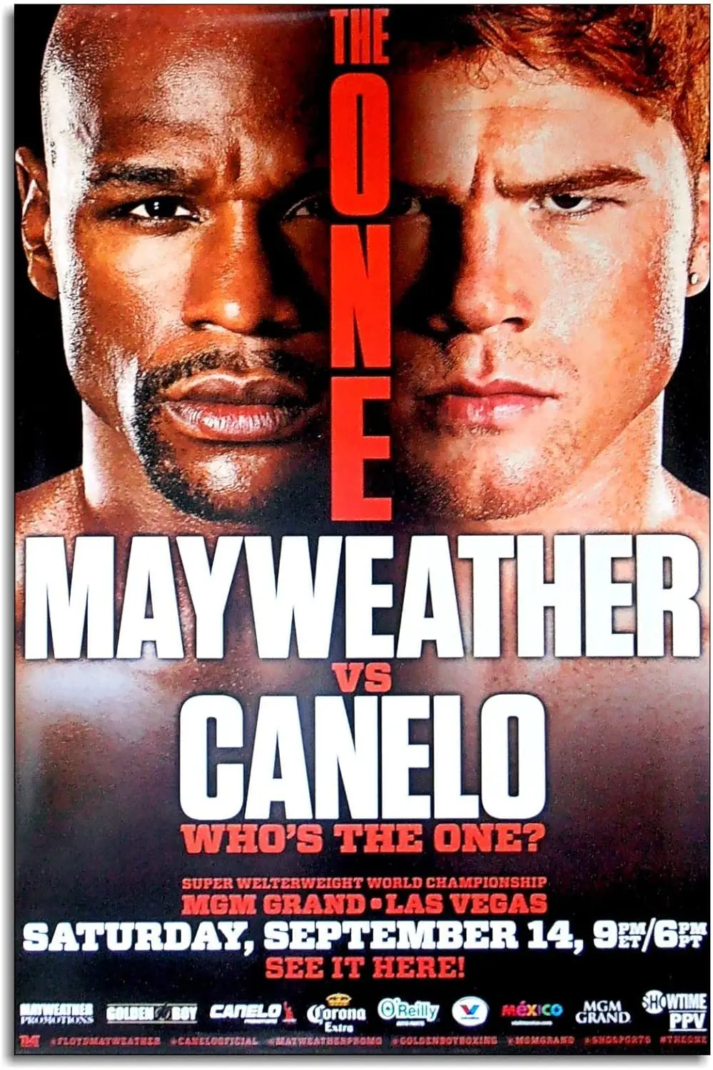 Mayweather Poster Fight Canvas Prints Action Movies Wall Art For Home Office Gym Decorations Unframed