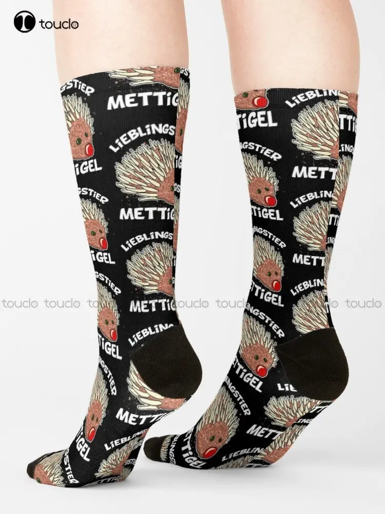 Favorite Animal Mettigel Minced Meat Minced Hedgehog Socks Workout Socks Men Personalized Custom Unisex Adult Teen Youth Socks