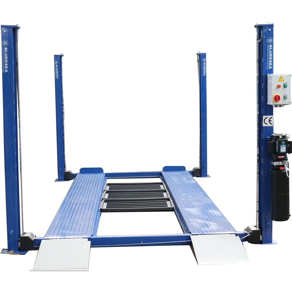 

Capacity 9000lb Hydraulic 4 Post Car Lift With Casters for Sale