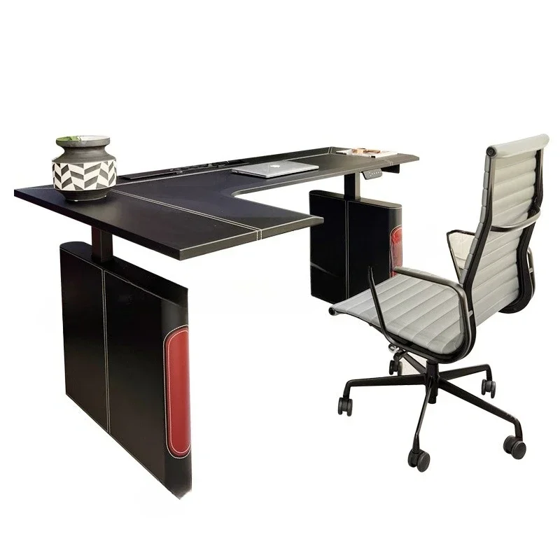 

Solid wood intelligent electric lifting table Workbench Lifting table legs Adjustable home office desk