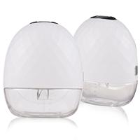 Wearable Breast Pump Hands Free Electric Breast Pump for Breastfeeding Low Noise with 150ml Milk Collector for Home Travel