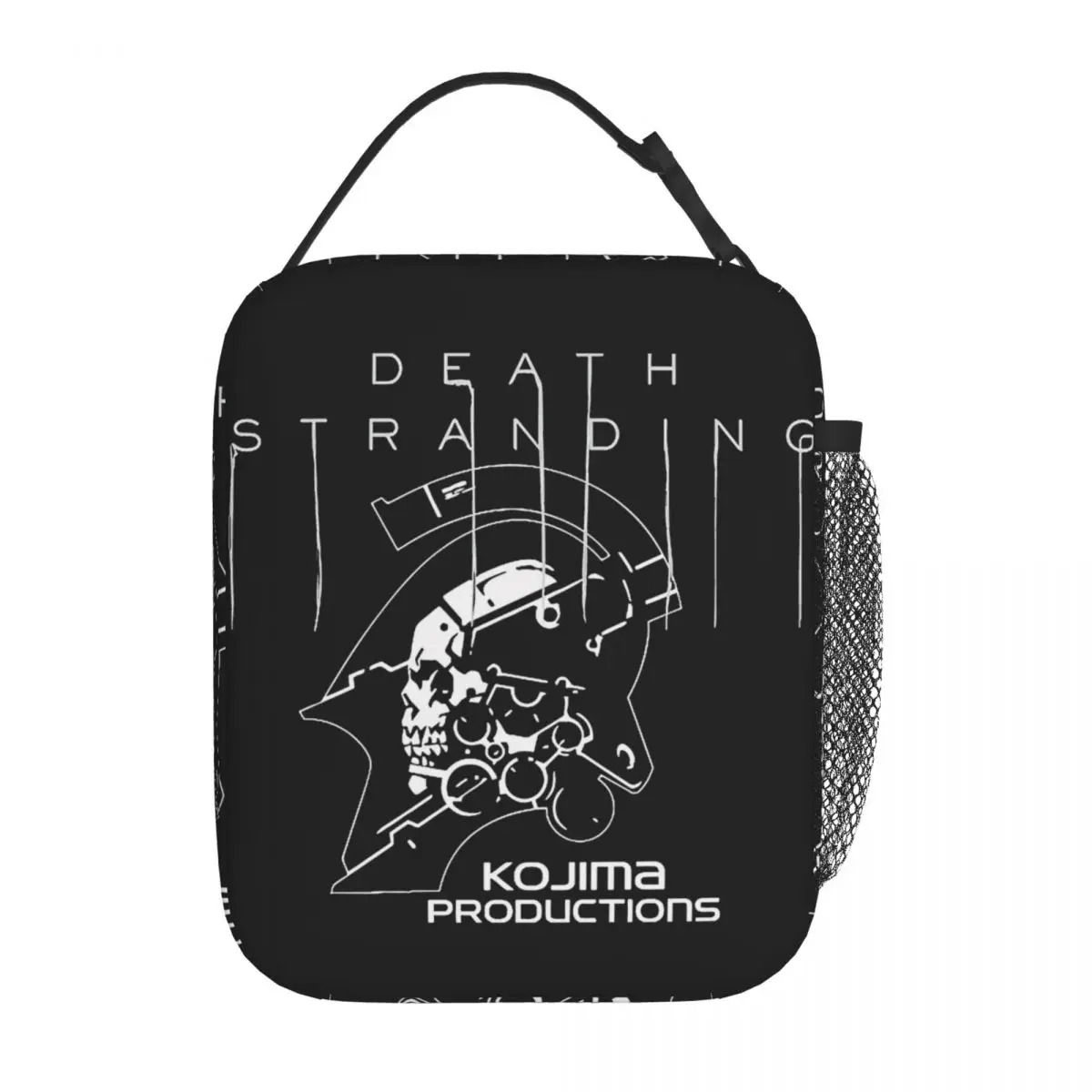 

Death Stranding Kojima Game Изолированные сумки для обеда Большой контейнер для обеда Сумка-холодильник Ланч-бокс Tote Сумка для пикника колледжа Bento