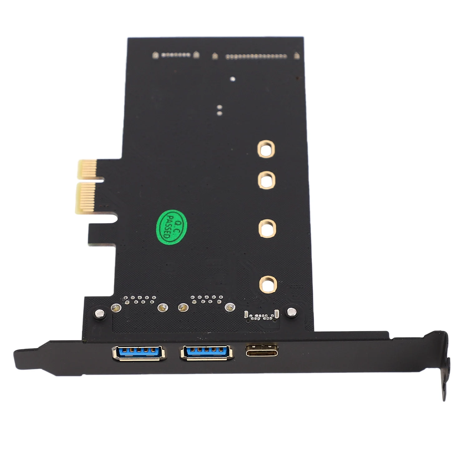 AY14 -Dual USB3.0 & Type-C M.2 Pcie Adapter M2 SSD SATA B Key To PCI-E Controller Converter Riser Card For 2280 2260 2242 2230 N