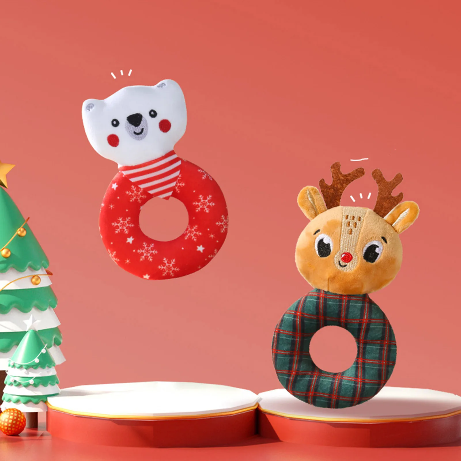 2025 جديد عيد الميلاد تحت عنوان الحلي لطيف الدب عطلة زينة معلقة حلية الأطفال ألعاب منزلية شعبية