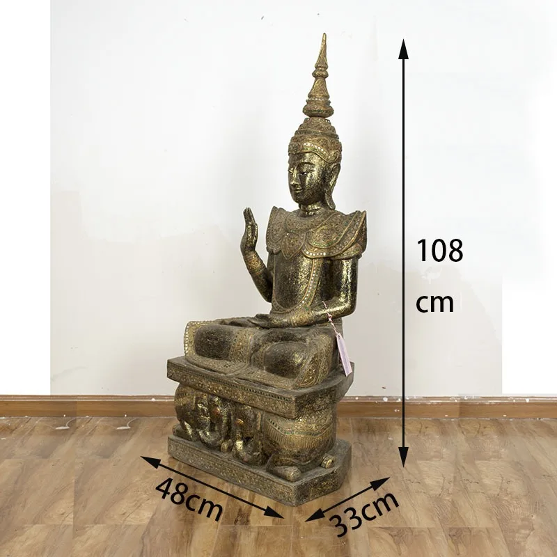 South East Asia style SPA beauty salon decoration, Thai handicrafts sitting Buddha Thai welcome Buddha ornament