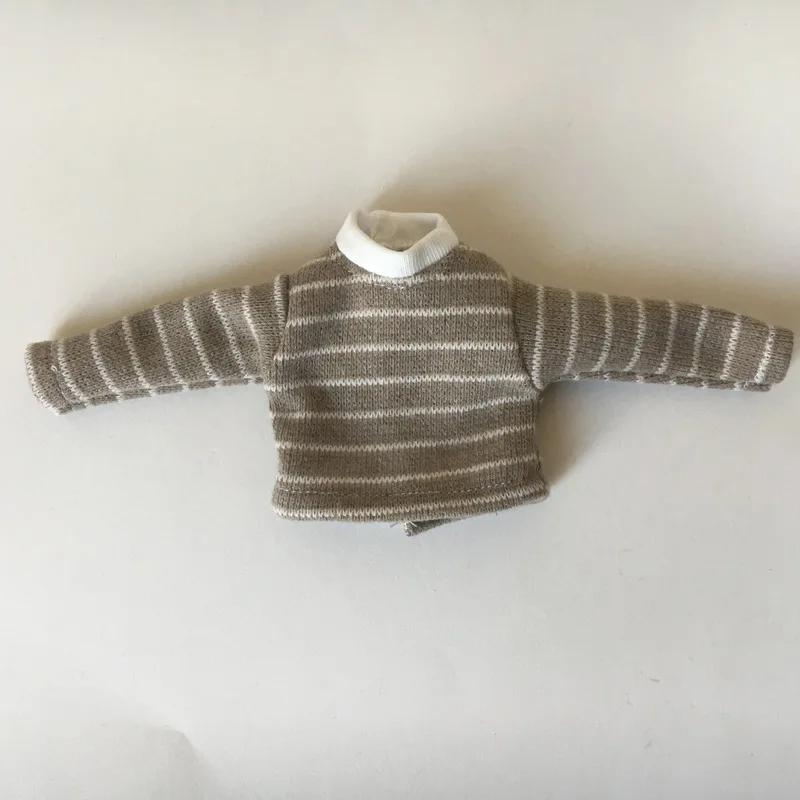 Completo per bambola compatibile con Zsiga Gazi Jie Luogo di bambola articolata Longing Abbigliamento BJD Set top autunno inverno a righe